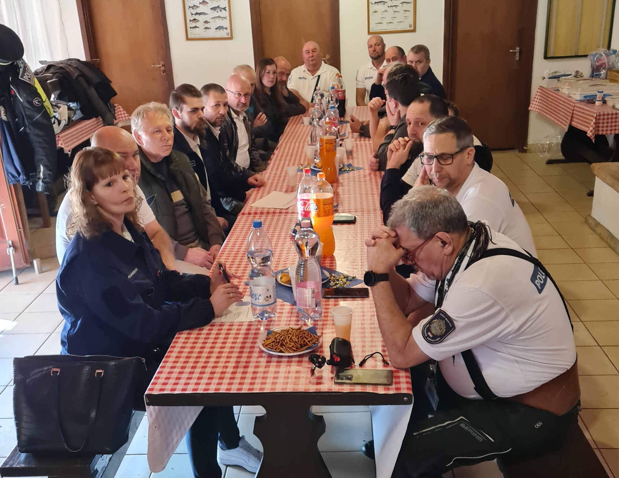 Polgárőrök a gombai közgyűlésen